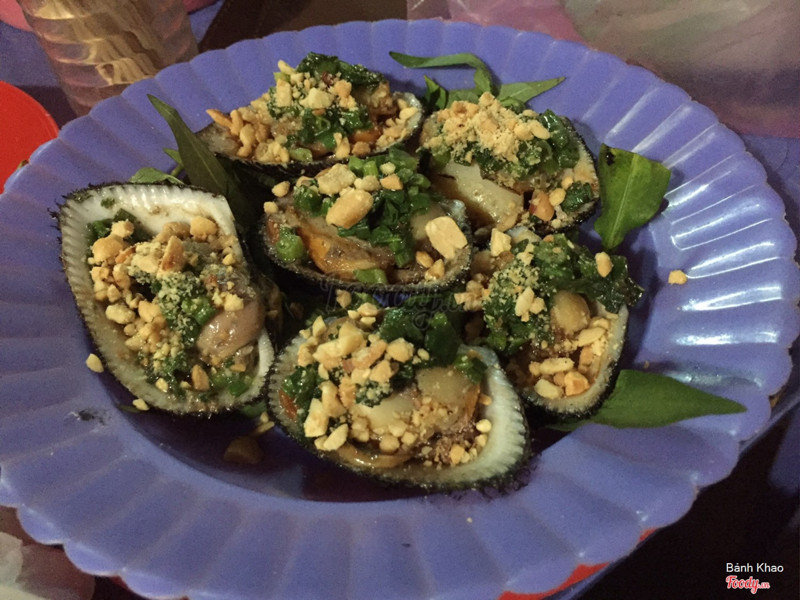 Sò lông nướng mỡ hành