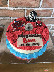 Bánh kem bắp siêu nhân nhện 