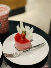 Strawberry mousse