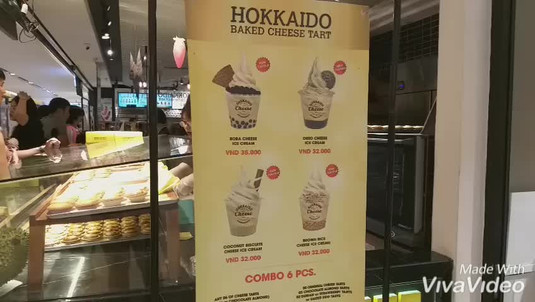 Hokkaido Baked Cheese Tart - Saigon Centre