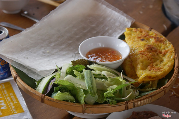 bánh xèo tép biển hồ