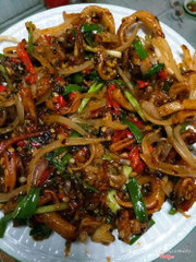 Mực tươi chiên mắm 60k