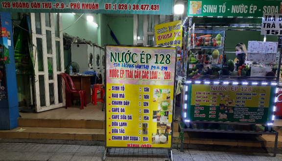 Nước Ép 128 - Nước Ép & Sinh Tố - Hoàng Văn Thụ