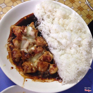 Cơm gà mật ong phô mai