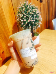 Trà sữa hạt dẻ thêm chân châu nhỏ 34k