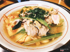 Mì udon kim chi thịt heo