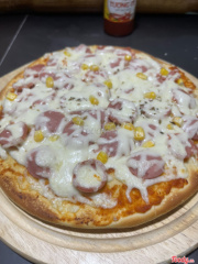 Pizza xúc xích foamai 