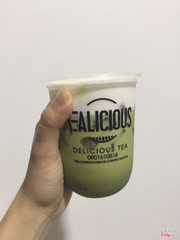 Trà sữa Matcha kem sữa trân châu trắng