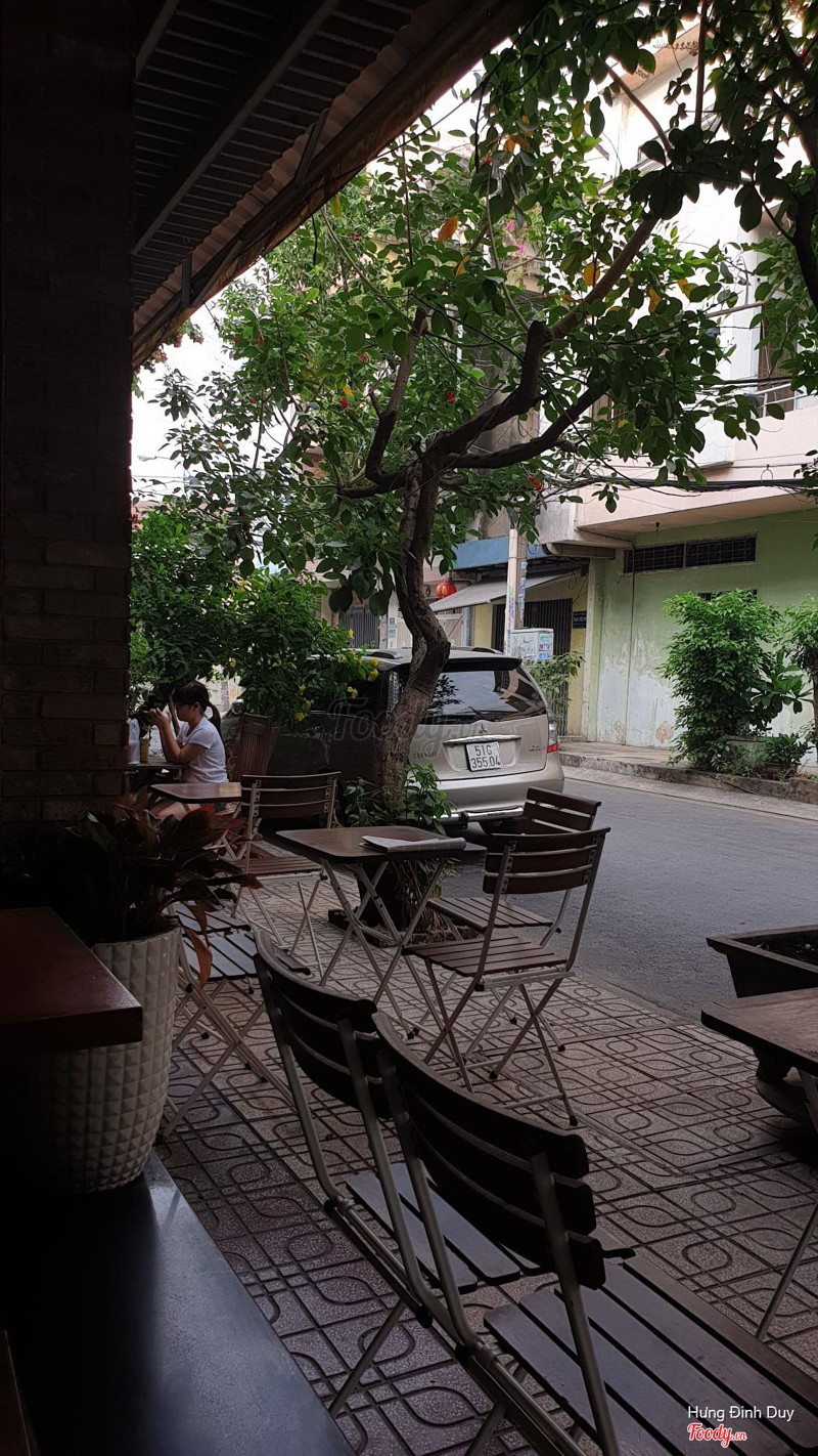 Không gian chỗ ngồi ngoài trời.