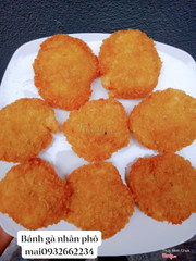 Bánh gà nhân phô mai :80k/ hộp 10c chưa chiên