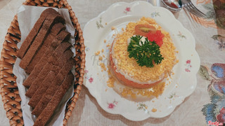 Salad Mimosa & Black Bread