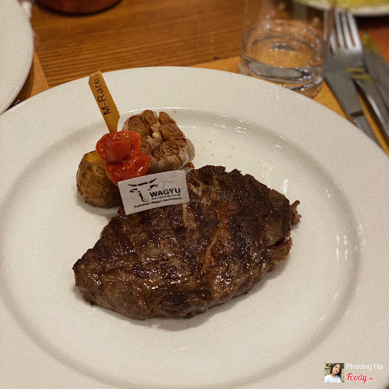 Rib-eye steak MS7-8 200gram + sốt kem để riêng