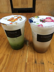 Trà sữa ngon béo béo. Toping đủ loại hấp dẫn