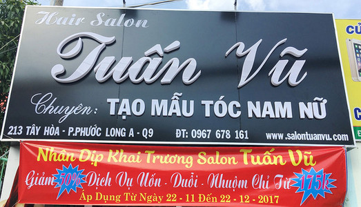 6 Salon làm tóc đẹp và uy tín tại quận 9 HCM