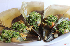 Cồi mai nướng mỡ hành