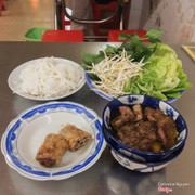 Bún chả + nem rán