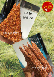 Bánh Tráng Sa tế Khô Bò 
40k/ 1 bịch/ 10 cái