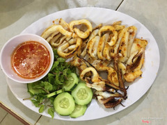 Mực lá nướng muối ớt