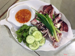 Mực cơm hấp