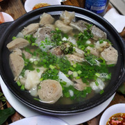 lẩu xí quách bò viên