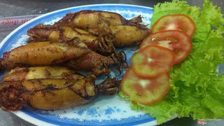 mực trứng chiên giòn