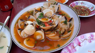 nghêu hấp