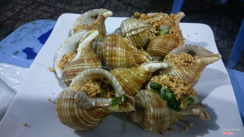 Ốc nhung nướng mỡ hành 40k