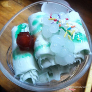 Kem cuộn bạc hà