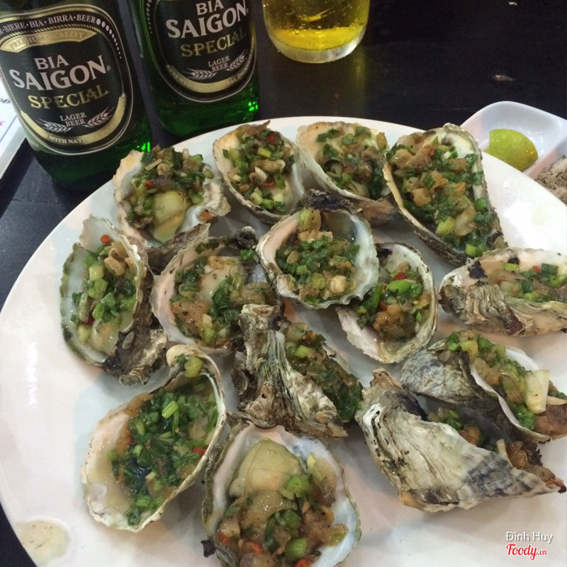 Hàu nướng mỡ hành