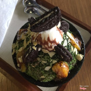 Peach greentea bingsu 115k