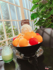 Tô này 130k nè. Dưa hấu và dưa lưới 