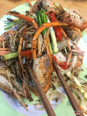 Tôm cháy tiêu xanh