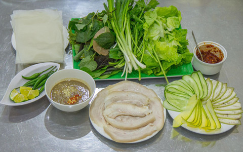 Bánh tráng thịt heo