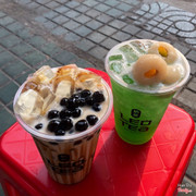 Trà đẹp mặn mà ( vị vải mix bạc hà )