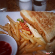 Cordon bleu sandwich , great !