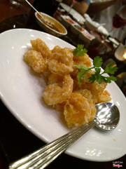 Tôm chiên sốt mù tạt