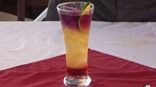 Tối nay #share các bạn món mocktail " purple sunset" nha. 