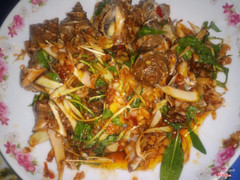 Ốc gai xào sa tế