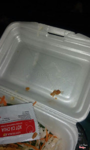 Dear sir/madam. I'm always a loyal customer of your food store, your food is great. But this time, I got this problem in my samosa. There is someone's hair in my food. Hopefully never see it in future.