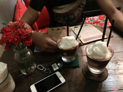 Sinh tố cốt dừa caphe