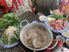 Nước mắm ruốc nhúng bò