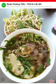 Bún bò huế 30k. Tô đặc biệt 45k