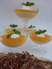 panna cotta Đào