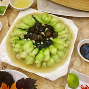 Cải chíp xào nấm (Bok Choy stir-fried with Mushroom)