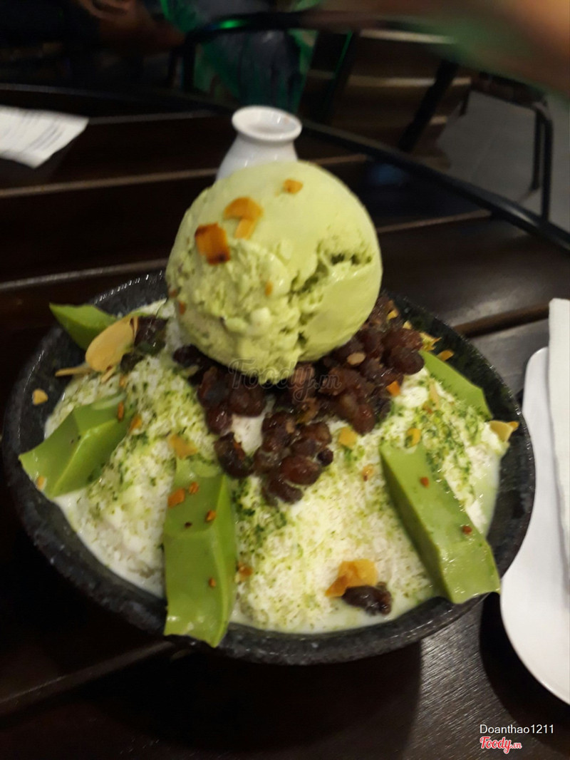 bingsu trà xanh