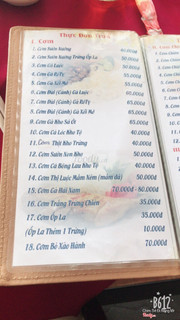 1 trang trong Menu tham khảo