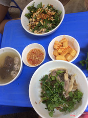 Miến và bún ngan trộn