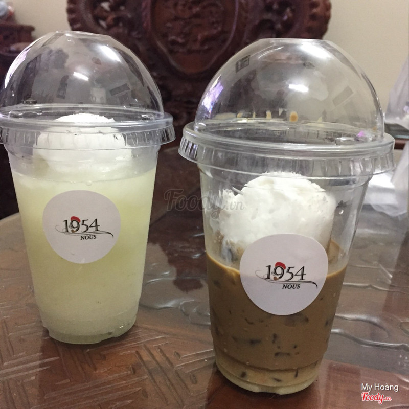 Chanh tuyết kem dừa + Cafe kem dừa