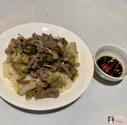 Cơm chiên bò xào : 35k 