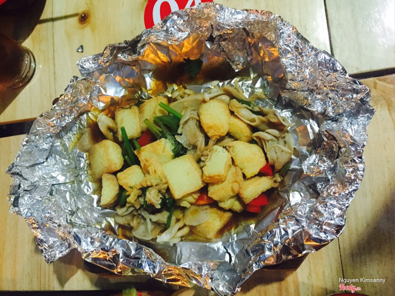 Tofu nhật bạn nướng cuốn giấy bạc